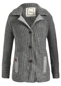 Khujo, Damen Strickjacke 'CARNA', Grau