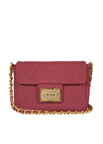 Silvio Tossi, Damen Schultertasche, Rosegold / Rot