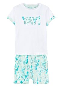 name it, Shorts-Set, Gr&uuml;n / Wei&szlig;