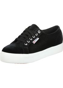 Superga, Damen Sneaker '2730 Polyvelu', Schwarz
