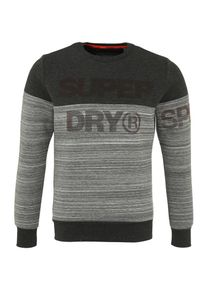 Superdry, Herren Trainingssweatshirt 'GYM TECH CUT', Grau / Dunkelgrau