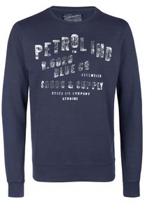 PETROL INDUSTRIES, Herren Pullover, Dunkelblau / Silber