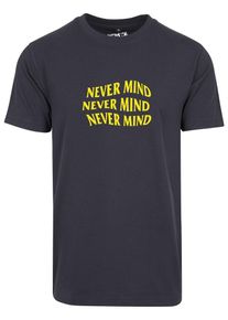 Mister Tee, Herren T-Shirt 'Never', Navy / Gelb