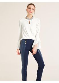 Heine, Damen Bluse, Weiß