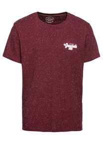 Jack & Jones JACK & JONES, Herren T-Shirt 'JORHALTSMALL TEE CREW NECK', Weinrot