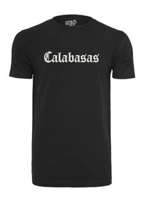 Mister Tee, Herren Tee 'Calabasas', Orange / Schwarz / Wei&szlig;