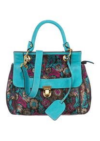 Laura Vita, Damen Handtasche 'Ducos 02', Türkis / Mischfarben