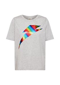 Only, Damen Shirt 'BOWIE', Hellgrau / Mischfarben