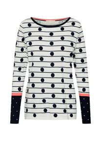 Esprit, Damen Pullover, Schwarz / Offwhite