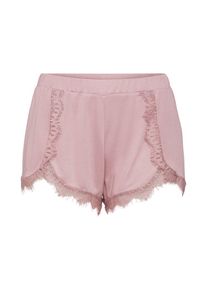 NA-KD, Damen Hose 'Overlapped Lace Detailed Shorts', Rosa