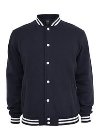 Urban Classics, Herren Sweatjacket, Navy / Wei&szlig;