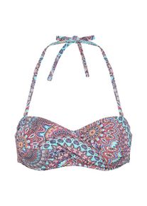 Esprit, Damen Bikini Top 'FRASER BEACH', Aqua / Pink
