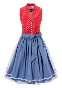 Hammerschmid, Damen Dirndl, Blau / Rot