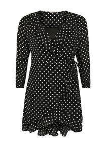 Only Carmakoma, Damen Kleid, Schwarz / Weiß
