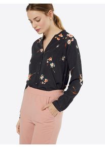 Only, Damen Tunikabluse 'JAPAAN BLOUSE', Schwarz