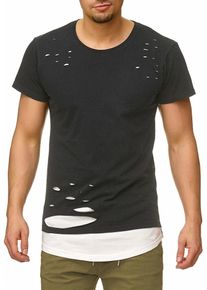 INDICODE JEANS, Herren 'Lund', Schwarz / Wei&szlig;