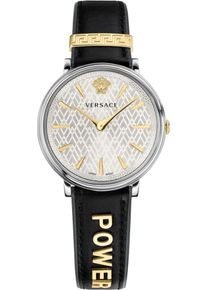 Versace, Damen Schweizer Uhr 'VBP110017' (Set, 2 tlg.), Gold / Schwarz