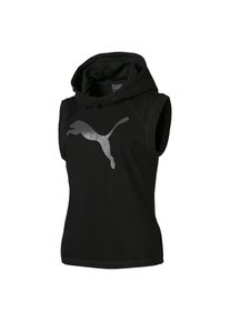 Puma, Damen Kapuzenweste 'Yogini', Schwarz / Silber