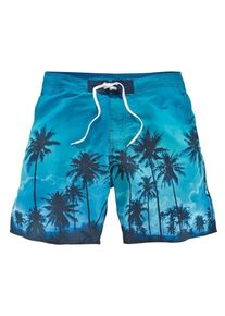 Bench, Herren Badeshorts, kurze oder lange Form, Blau