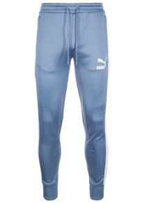 Puma, Herren Trainingshose 'Archive T7 Track', Rauchblau / Weiß