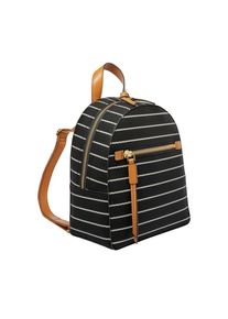 Fossil, Damen Rucksack 'Megan', Cognac / Schwarz / Wei&szlig;
