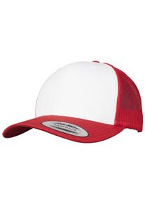 Flexfit, Damen Retro Trucker Cap, Feuerrot / Wei&szlig;
