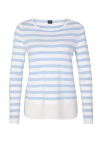 s.Oliver BLACK LABEL, Damen Pullover, Hellblau / Weiß