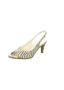 Peter Kaiser, Damen Sandalen, Beige / Dunkelgrau