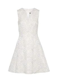 Swing, Damen Cocktailkleid, Gold / Grau / Wei&szlig;