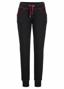 Bench, Damen Relaxhose, Rot / Schwarz