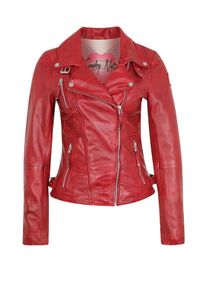 Freaky Nation, Damen Lederjacke 'Bikerprincess', Rot