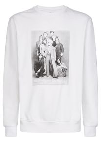 H.I.S. HIS JEANS, Herren Sweatshirt, Grau / Schwarz / Weiß
