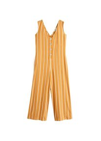 Mango, Damen Overall 'Maria-A', Safran / Wei&szlig;