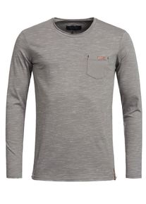 INDICODE JEANS, Herren Lanarmshirt ' Bakersfield ', Grau