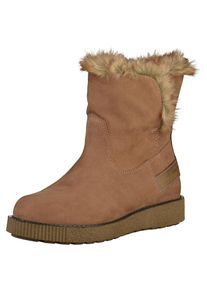 s.Oliver RED LABEL, Damen Stiefelette, Hellbeige / Braun / Schwarz