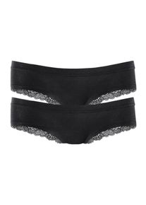 Lascana, Damen Brasilslip, Schwarz