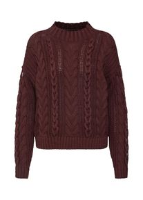Véro Moda VERO MODA, Damen Pullover 'VMKOMMA LS HIGHNECK BLOUSE', Weinrot