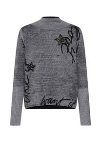 monari, Damen Pullover, Graumeliert
