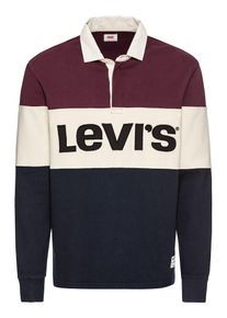 Levi's LEVI'S, Herren Sweatshirt 'MIGHTYBLOCKED', Creme / Navy / Weinrot