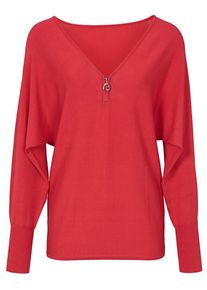Heine, Damen Pullover, Rot
