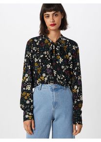 Only, Damen Bluse 'onlNAOMI LS BOW TOP WVN', Mischfarben / Schwarz