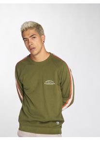 Just Rhyse, Herren Pullover Viacha mit Zierstreifen an den Ärmeln, Grün