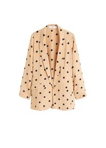 Mango, Damen Blazer 'Julia', Ecru / Schwarz