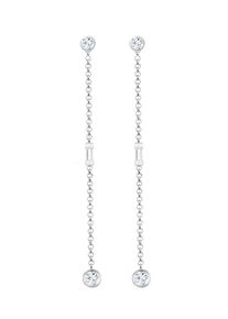 Elli Premium, Damen Ohrringe, Silber / Weiß
