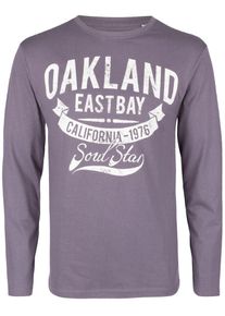 Soulstar, Herren Longsleeve, Grau / Wei&szlig;