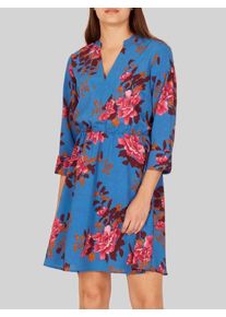 Y.A.S, Damen Blaues Blu Kleid, Blau / Orange / Rosa / Rot