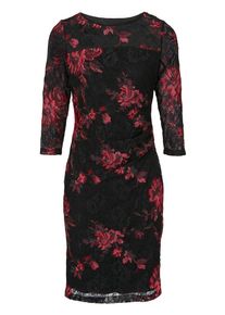 Heine, Damen Abendkleid, Rot / Schwarz