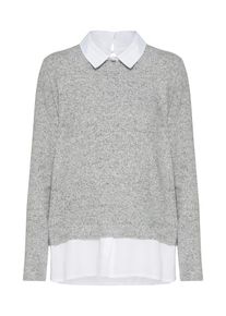 More & More MORE & MORE, Damen Pullover, Silbergrau / Graumeliert