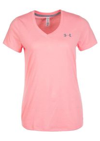 Puma, Damen Trainingsshirt 'Threadborne Train Twist', Koralle / Silber