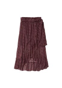 Abercrombie & Fitch Abercrombie & Fitch, Damen Rock 'CHIFFON NAVY BURG MAXI', Burgunder